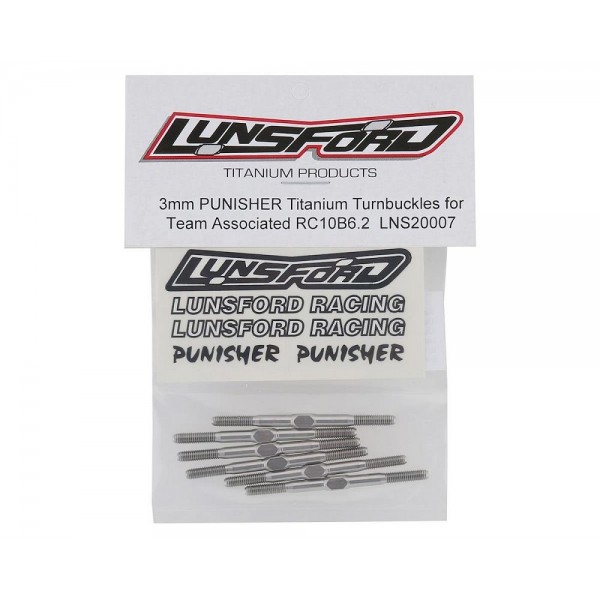 Lunsford Racing RC10B6.2 Punisher Titanium Turnbuckle Kit