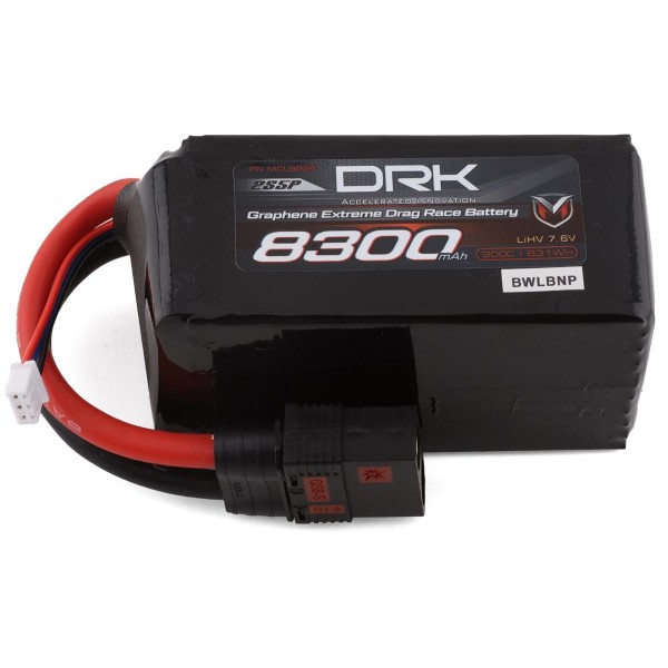 Maclan Extreme Drag Race Graphene 2S 200C Lipo Battery, 7.4V / 8300mAh / QS8