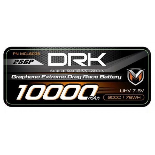 Maclan Extreme Drag Race Graphene Lipo Battery (2S / 200C / 7.4V / 10000mAh) with QS8 Connector
