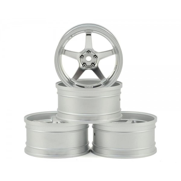 Max Speed Technologies GT Wheel Set, Adj Offset, Chrome/Matte Silver (4)