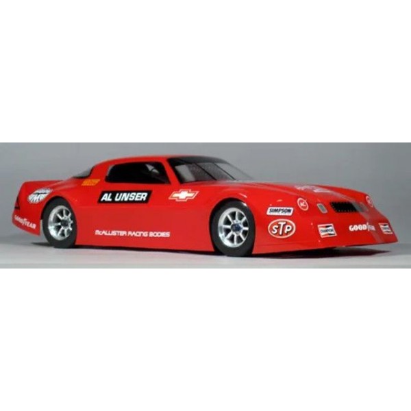 McAllister Racing 70's IROC Camaro VTA Clear Body Lightweight