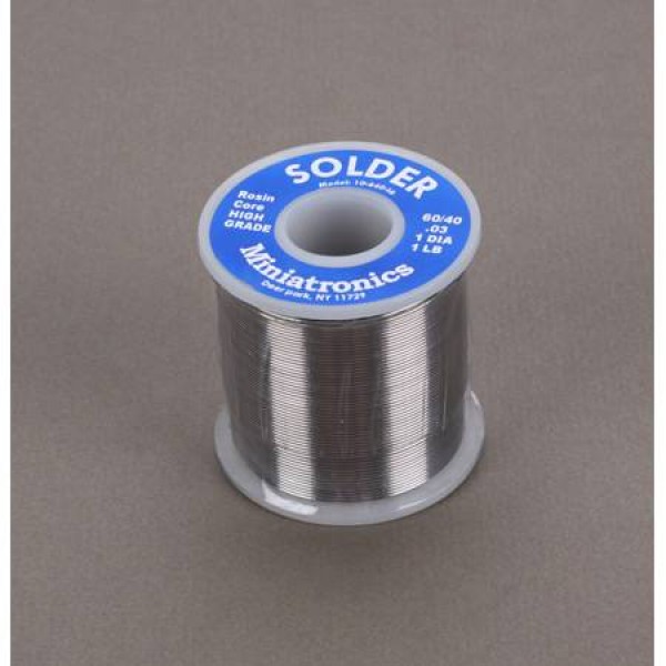 Miniatronics Rosin Core Solder 60/40, 1 lb
