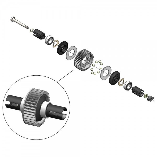 Moore's Ideal Products MIP Ball Diff Kit (Mini-T/B 2.0 Series)