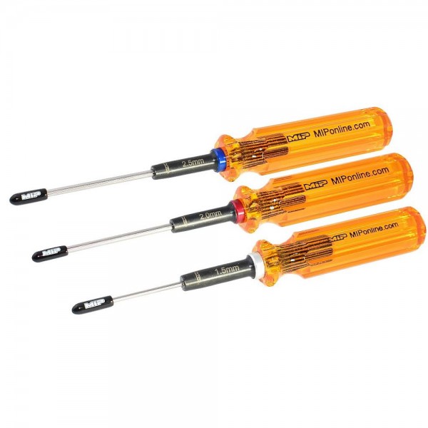 Moore's Ideal Products Hex Driver Wrench Set, Gen 2, Metric (3), 1.5mm, 2.0mm, 2.5mm