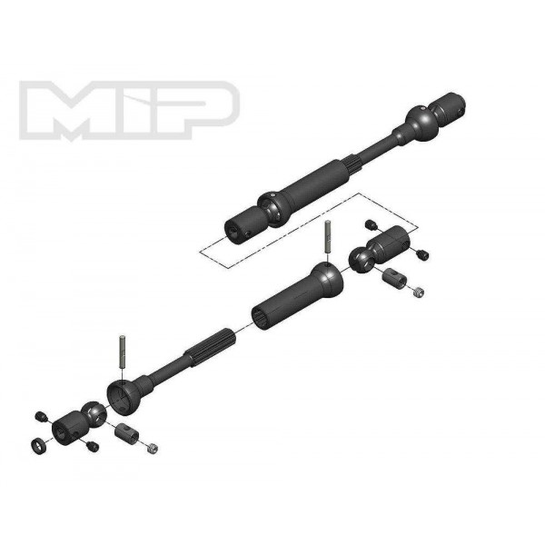 Moore's Ideal Products MIP X-Duty Driveshafts Axial SMT-10 Monster Trucks