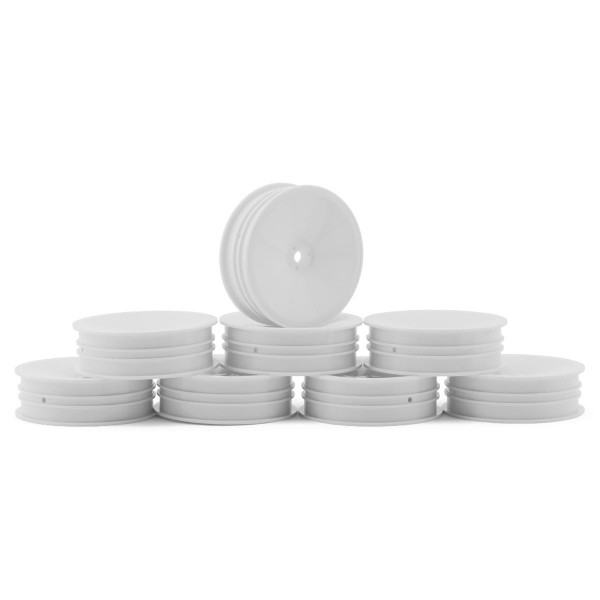 Mugen Seiki 2.2 Narrow Front Buggy Wheels, White (12mm Hex) (8)
