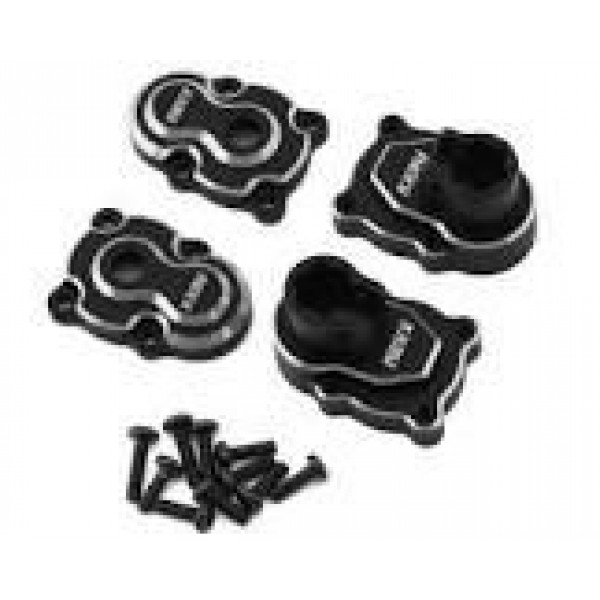 NEXX Racing FMS FCX24 Aluminum Rear Portal Axle Set (Black) (FCX24/Smasher)