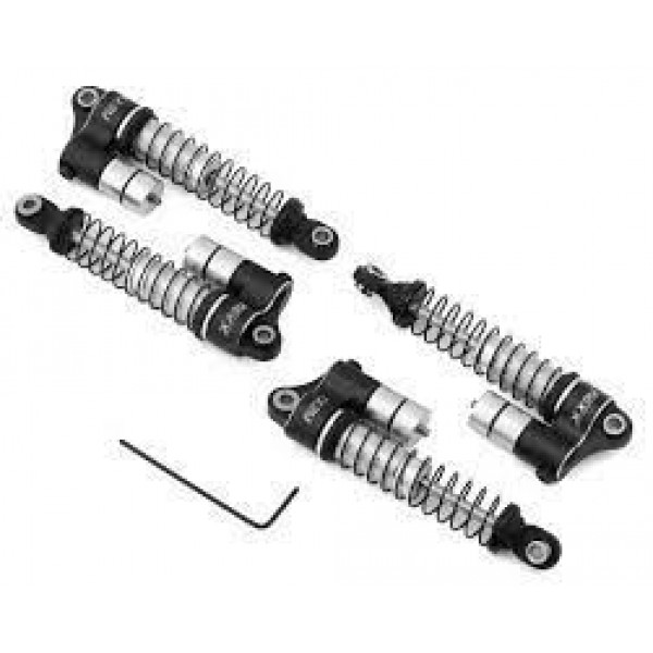 NEXX Racing Traxxas 1/18 TRX-4M Reservoir Aluminum Threaded Oil-Filled Shocks (4) (Black)