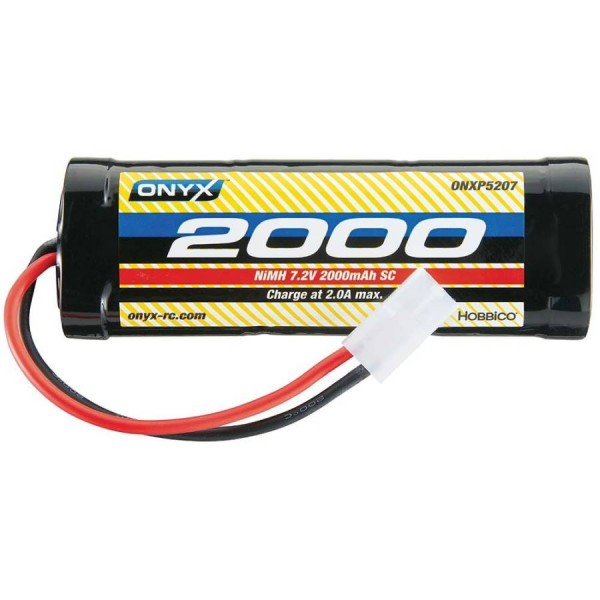 Onyx NiMH Stick Pack Battery with Tamiya Connector, 2000mAh/7.2V/6S