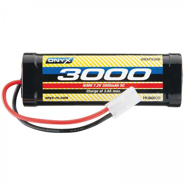Onyx NiMH Stick Battery with Tamiya Connector, 3000mAh/7.2V/6S