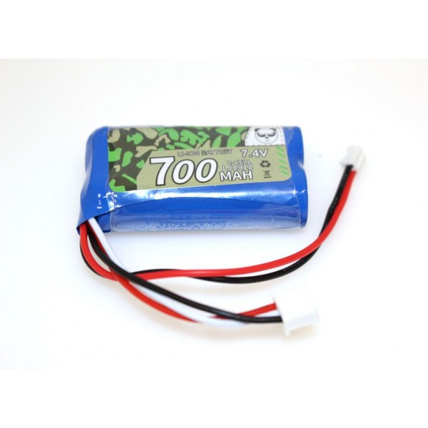 Panda Hobby 7.4V 700mAh Li-ion Battery with PH2.0 Connector (Tetra 1/24)