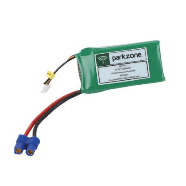 Park Zone LiPo Battery 1300mAh 11.1V (3S) with EC3 Connector
