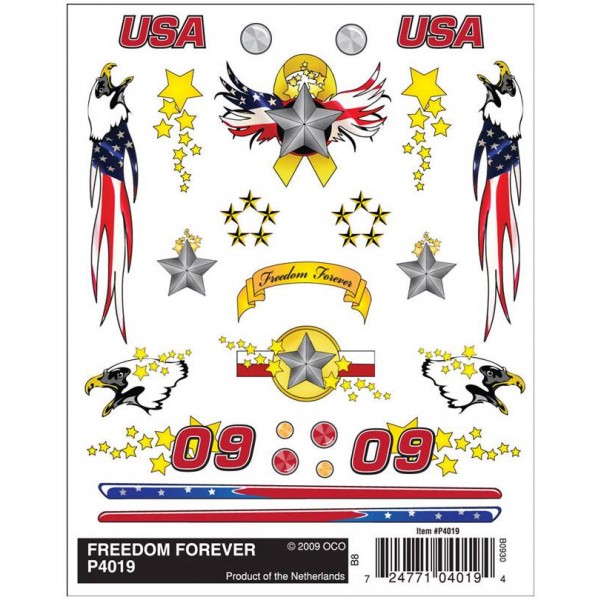 P4019 Freedom Forever Dry Transfer