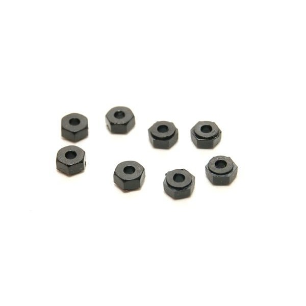 PN Racing 2mm Nylon Wheel Nuts (8pcs)