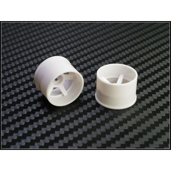 PN Racing Mini-Z 2WD Machine Cut 5 Spoke R3 Rear Wheels, White (2)