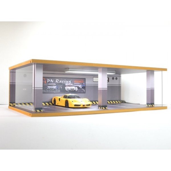 PN Racing 1/28 Scale Realistic Car Garage 4 Parking Space