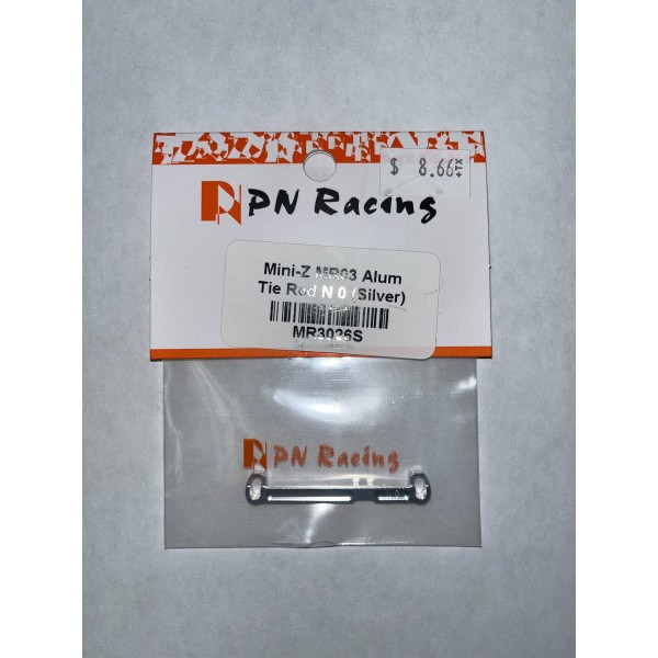 PN Racing Mini-Z MR03 Aluminum Tie Rod N 0, Silver