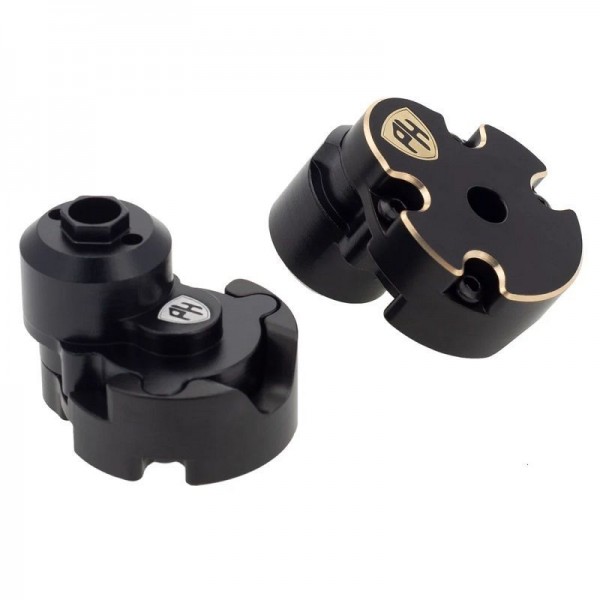 Power Hobby Aluminum Rear Outer Portal Housing + Brass Counterweight , for 1/18 Redcat Ascent-18