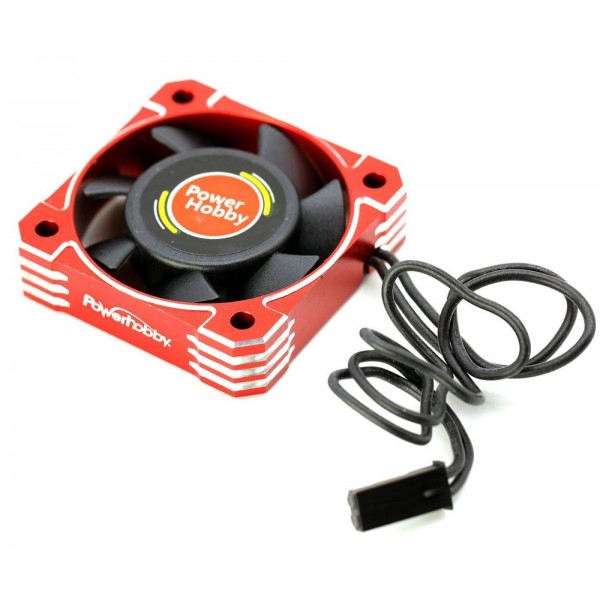 Power Hobby 40x40x10mm Tornado High Speed Aluminum Cooling Fan, Red
