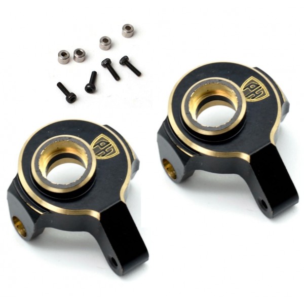 Power Hobby SCX24 Brass Front Steering Knuckle, 7g (2)