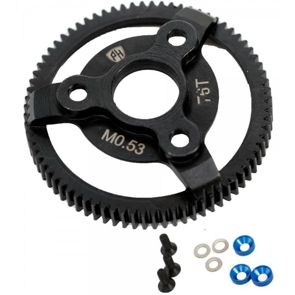 Power Hobby Hardened Steel Spur Gear 48P 72T, for Traxxas 2WD Slash / Stampede / Rustler