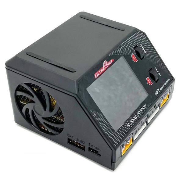 Power Hobby UP7 AC 200W / DC 400W Dual Port Multi-Chemistry AC/DC Smart Charger