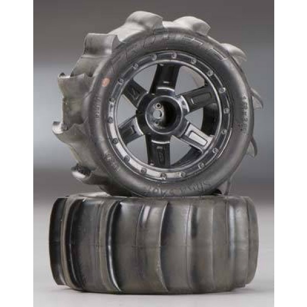 Pro-Line Sling Shot 2.2" Paddle Tires mounted on Desperado Wheels (2)