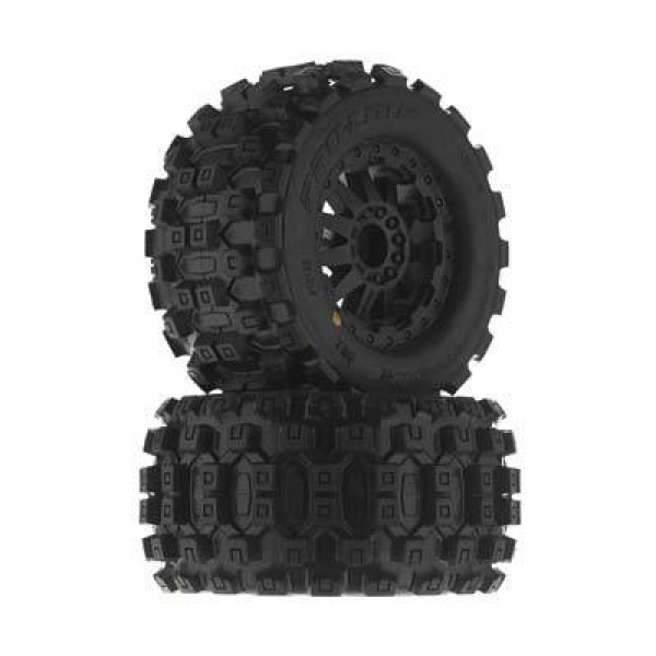 Pro-Line Badlands MX28 1/10 2.8" All Terrain Tires Mounted on F-11 Wheels (2)