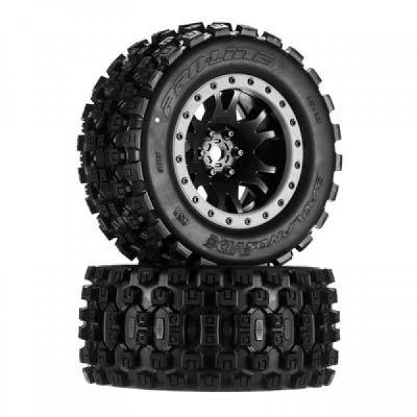 Pro-Line Badlands MX43 Pro-Loc Mounted Tires, X-MAXX (2)