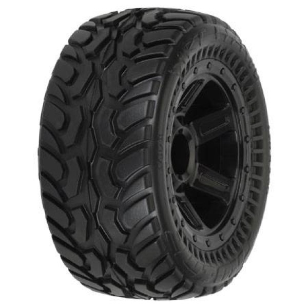 Pro-Line 1/16 Dirt Hawg I Mounted Desperado Wheels, (E-Revo) (2)
