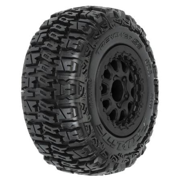 Pro-Line Trencher SC 2.2" 3.0 M2 Mounted Renegade Wheels Black Slash