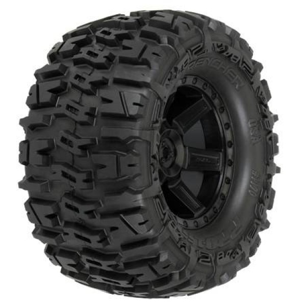 Pro-Line Trencher 2.8" All Terrain Mounted Rear Tires & Wheels, Black (2)