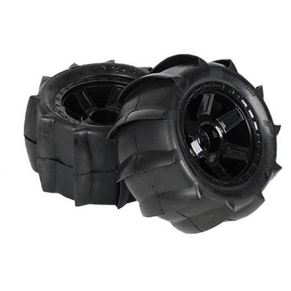 Pro-Line Sling Shot 3.8" Mounted Sand Tires on Desperado Wheels