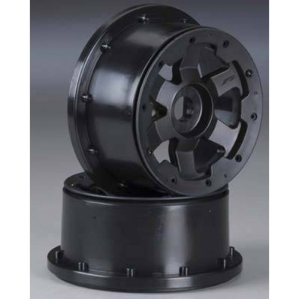 Pro-Line Desperado Bead-Loc Wheels Front, Black (2)