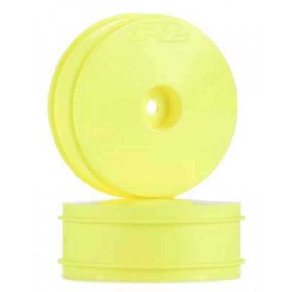 Pro-Line Front Velocity VTR 2.4" 2WD Hex Wheels, Yellow (2)