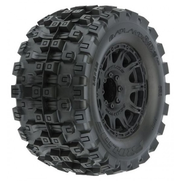 Pro-Line Pre-mounted Badlands MX38 HP 3.8" Belted Monster Truck Tires (2)