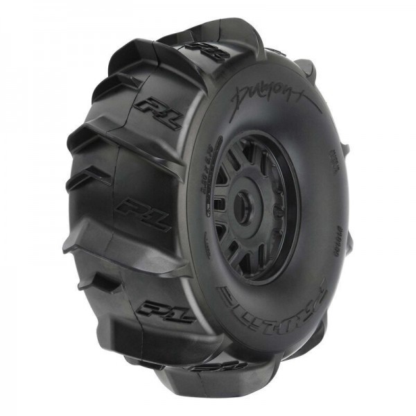 Pro-Line Front/Rear 1/7 Dumont Sand/Snow Mojave Tires Mounted 17mm Black Wheels (2)