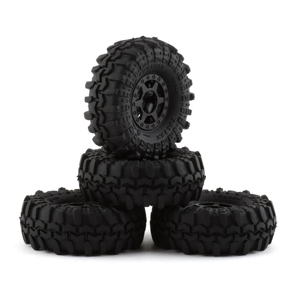 Pro-Line 1/24 Interco Super Swamper F/R 1.0" Tires MTD 7mm Black Holcomb (4)