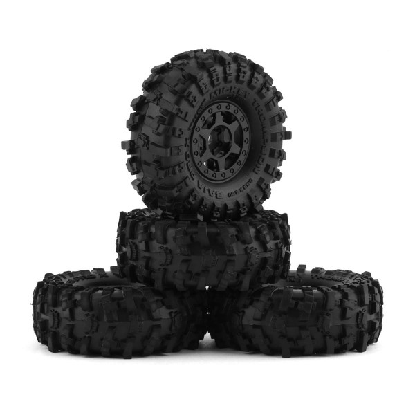 Pro-Line SCX24 1/24 MT Baja Pro X 1.0" Tires Premounted on Holcomb Wheels (4)