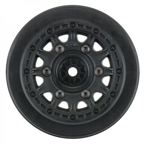 Pro-Line 1/10 Raid Front/Rear 2.2"/3.0" 12mm SCT Wheels, Black (2)