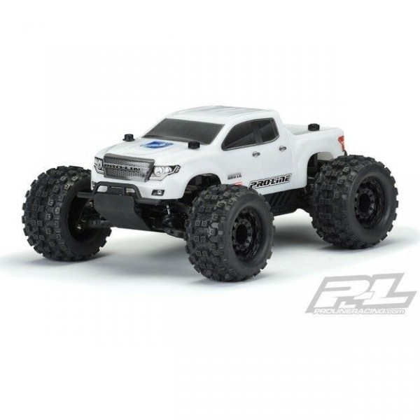 Pro-Line Pre-Cut Brute Bash Armor Body, White (PRO-MT/Stampede)