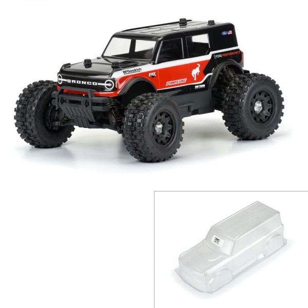Pro-Line 1/10 2021 Ford Bronco Clear Body: Granite/Vorteks