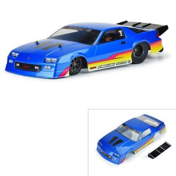 Pro-Line 1/10 Pre-Painted/Cut 1985 Chevy Camaro IROC-Z Blue Body: 22S Drag Car