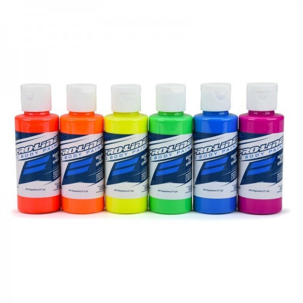 Pro-Line Water-Based Airbrush Fluorescent Color Set