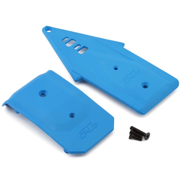 Pro-Line Arrma 3S Front and Rear Bash Armor Skid Plates, Blue