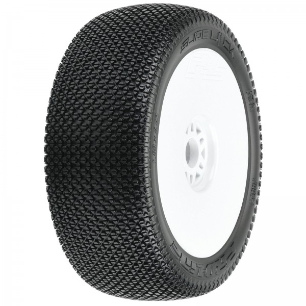 Pro-Line 17mm 1/8 Slide Lock S3 Front/Rear Buggy Tires Mounted, White (2)