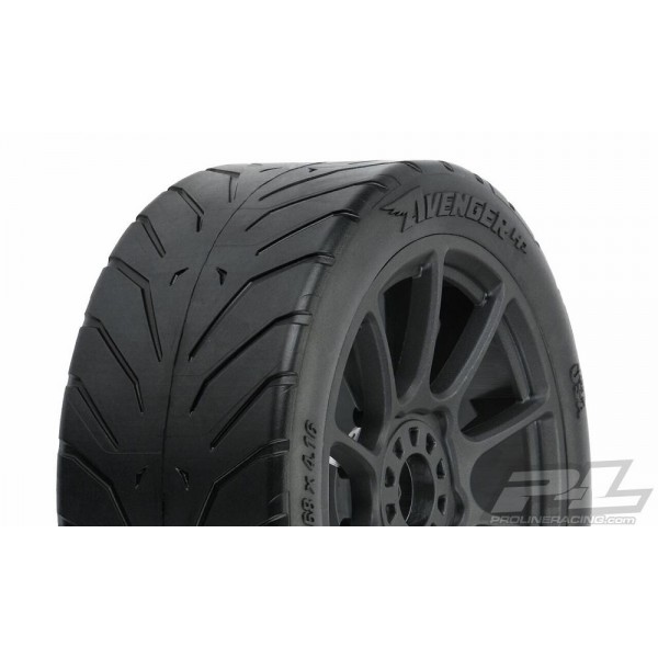 Pro-Line Front/Rear Avenger HP S3 Street Belted 1:8 Mounted Buggy Tires (2)