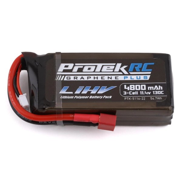 ProTek RC LiHV 3S Battery with EC5 Connector, 3600mAh/100C/11.1V