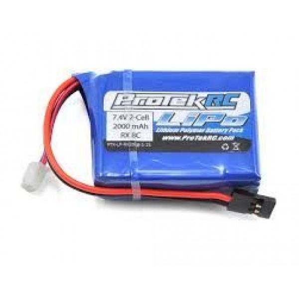 ProTek RC 7.4V 2000mAh Lipo HB & Receiver Battery Pack (Losi 8IGHT)