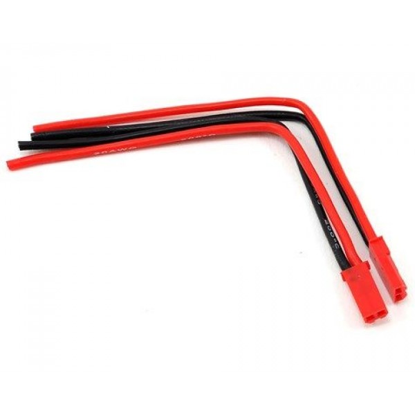 ProTek RC JST Male Connector Leads, 10cm 20AWG (2)